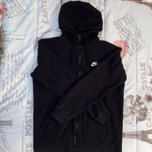 Nike Full Zip-Up Sweater Large Black